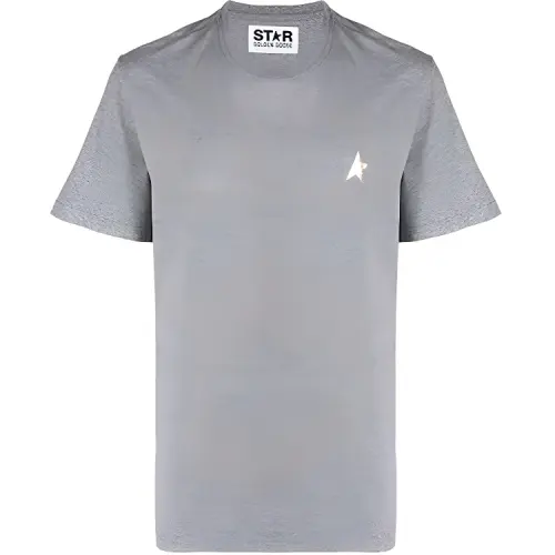 Golden Goose T Shirts Men's Gray Crew Neck Moderate