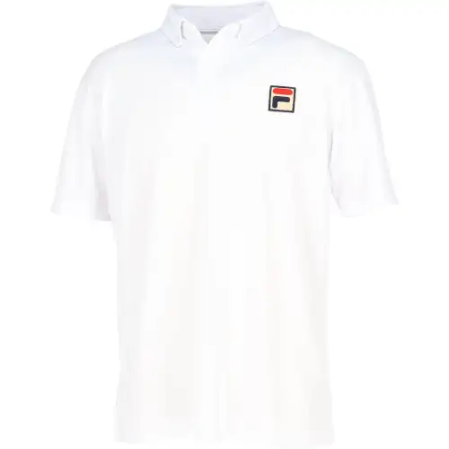 FILA Polo Shirts Men's White Polo Collar Thin