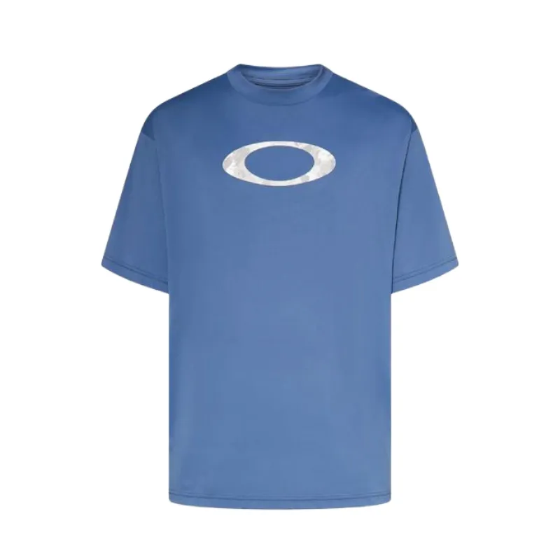 Oakley T Shirts Men's Blue Crew Neck Moderate