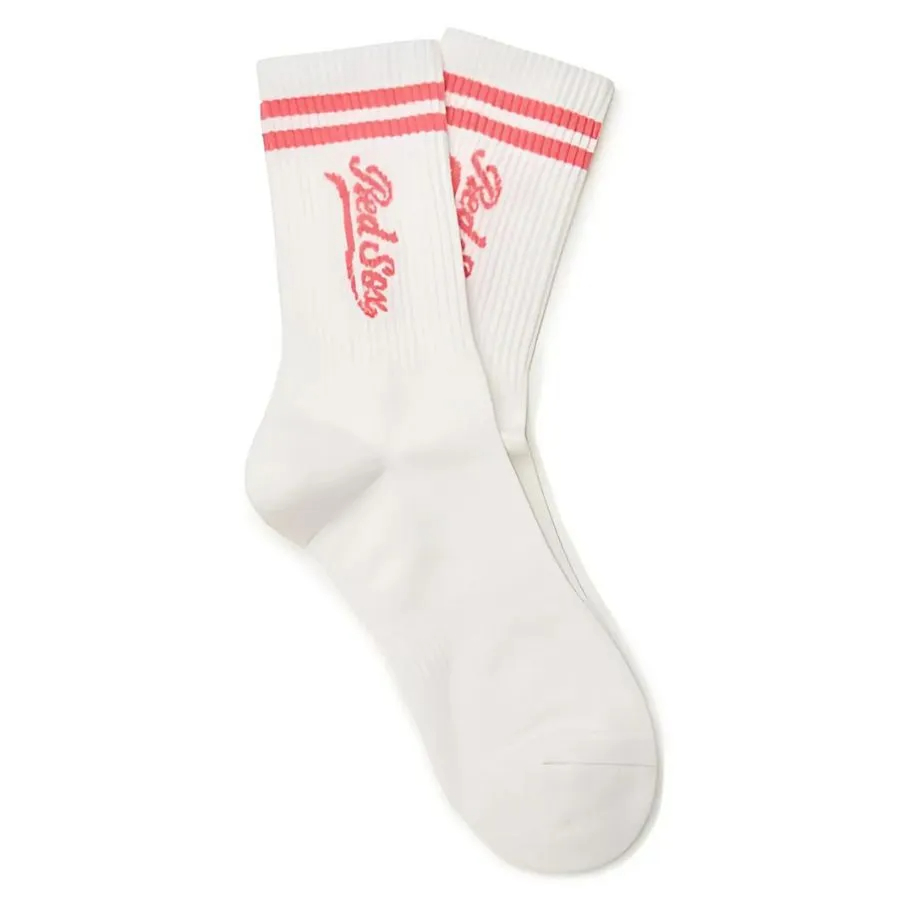 MLB Boston Red Sox Crew Socks Unisex 1 Pack Light Pink