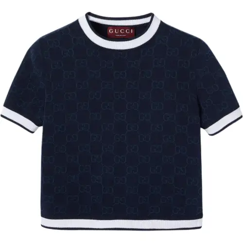 GUCCI Jacquard Intarsia Knit Top