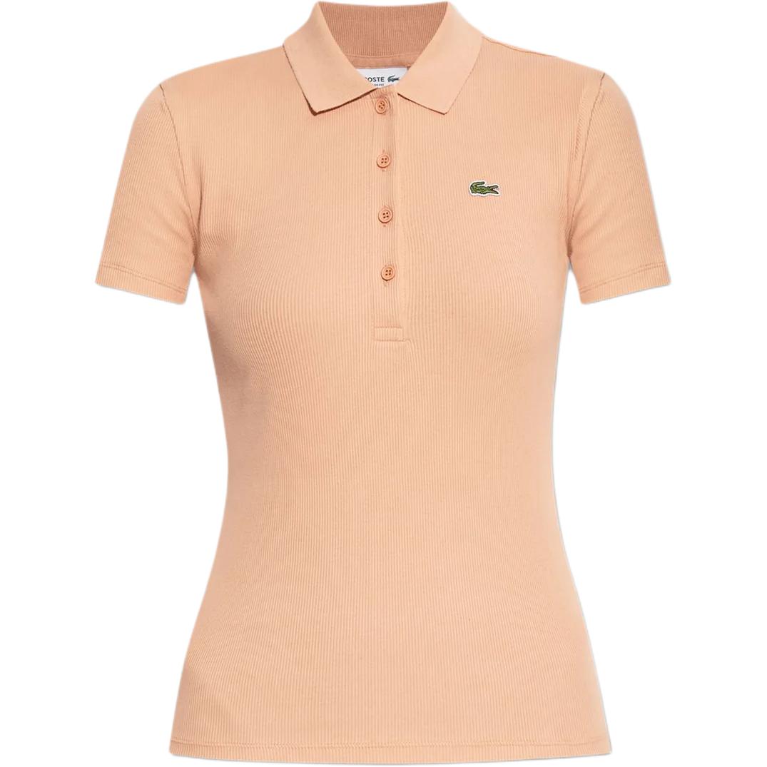 Женская футболка Polo LACOSTE (белая) — фото 5