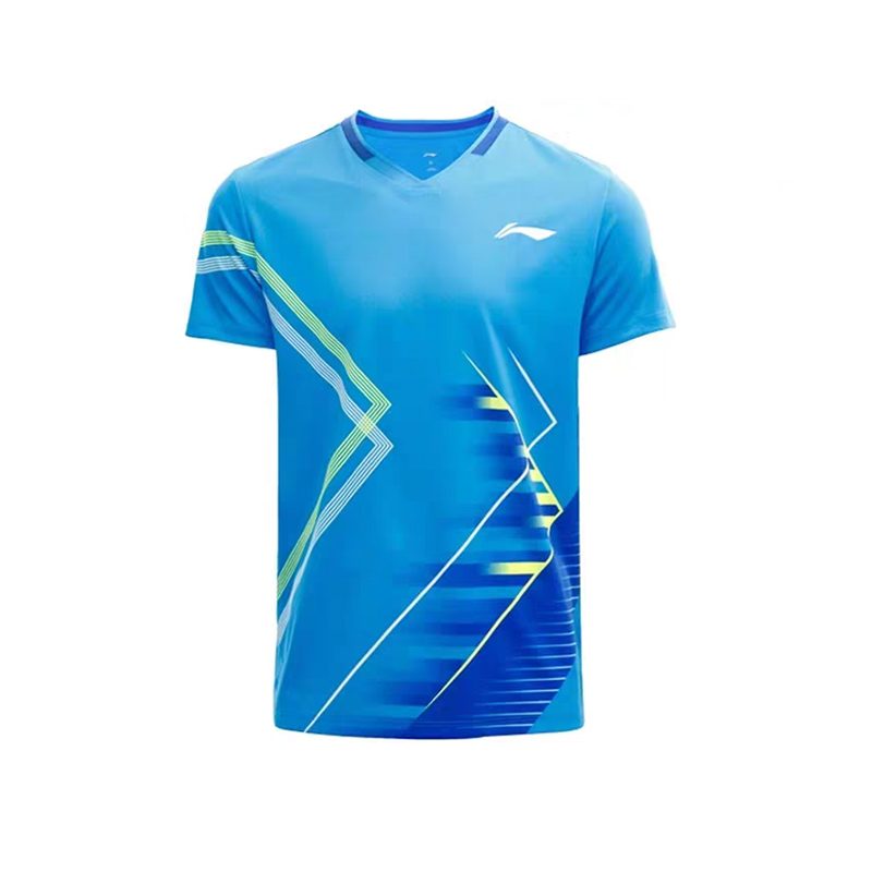 Li Ning Badminton Jersey Unisex Lake Blue
