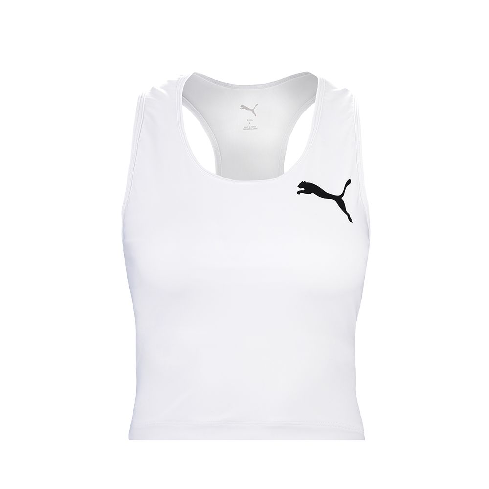 PUMA Sleeveless Sports Shirts Women's White Other