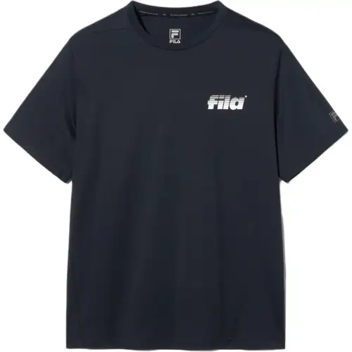 FILA T Shirts Unisex Black Crew Neck