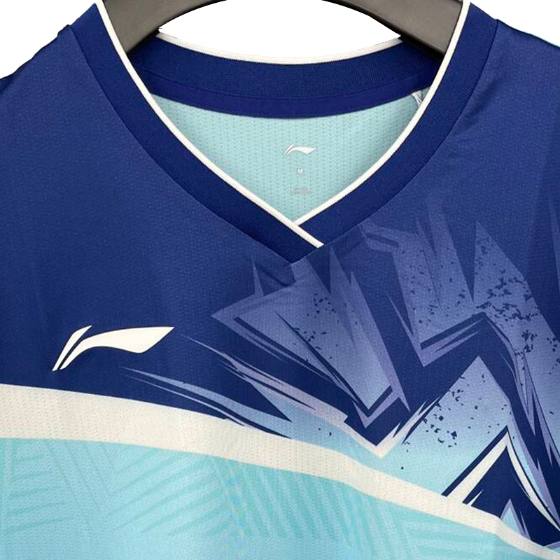 Li Ning Summer Badminton Jersey Men’s Moisture Wicking Short Sleeved Training Suit