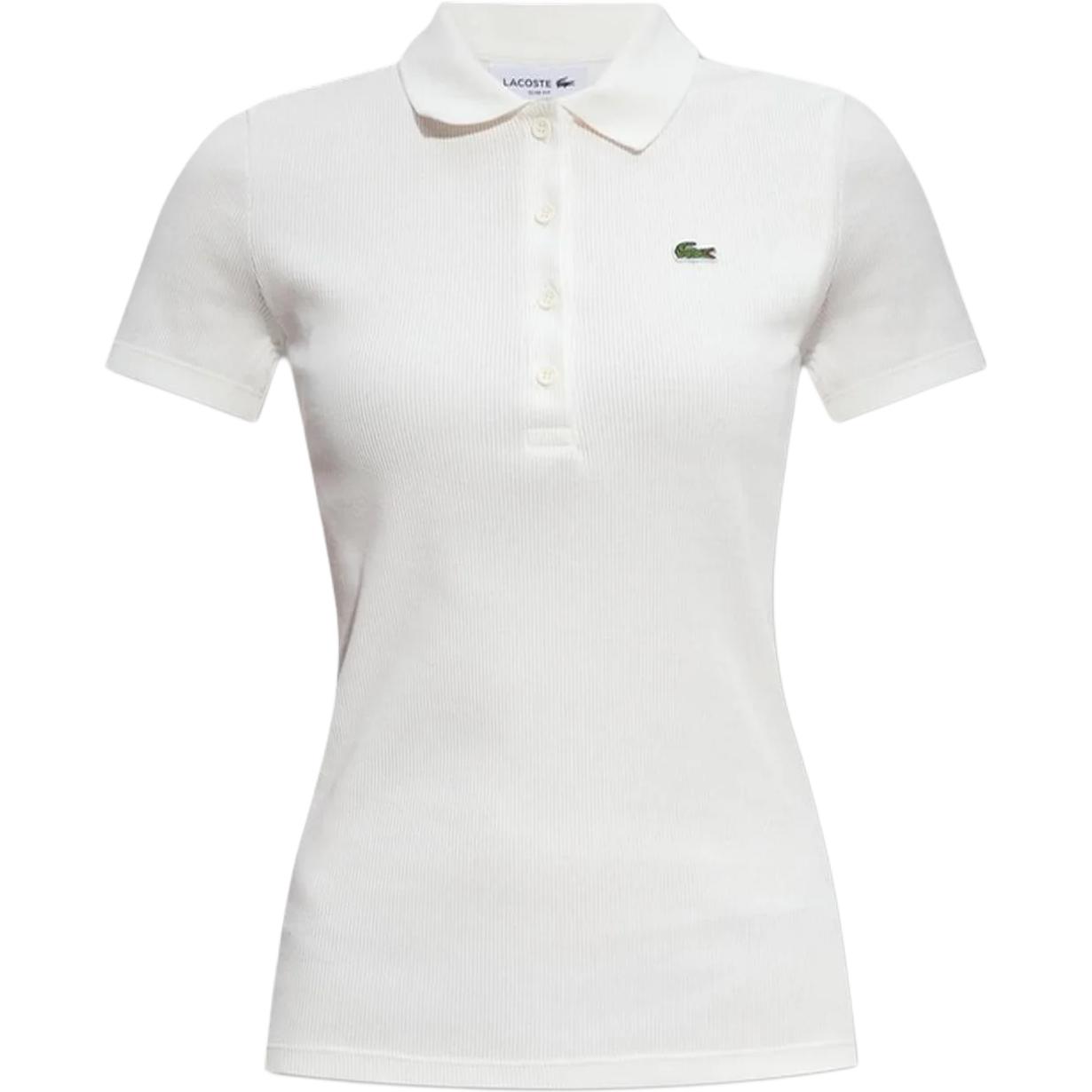 Женская футболка Polo LACOSTE (белая) — фото 6