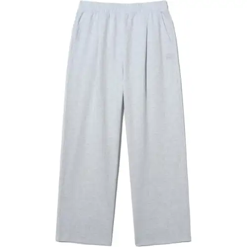 FILA Casual Pants Unisex White Moderate Straight Fit Pants
