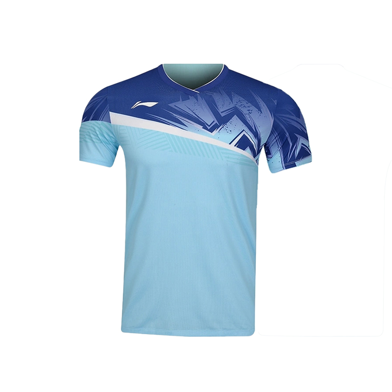 Li Ning Summer Badminton Jersey Men’s Moisture Wicking Short Sleeved Training Suit