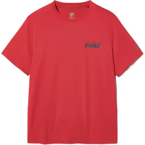 FILA T Shirts Unisex Red Crew Neck