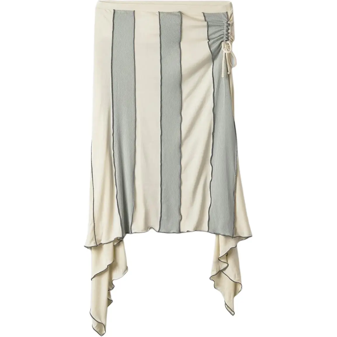 DIESEL Knit Long Skirt Women's Light Gray