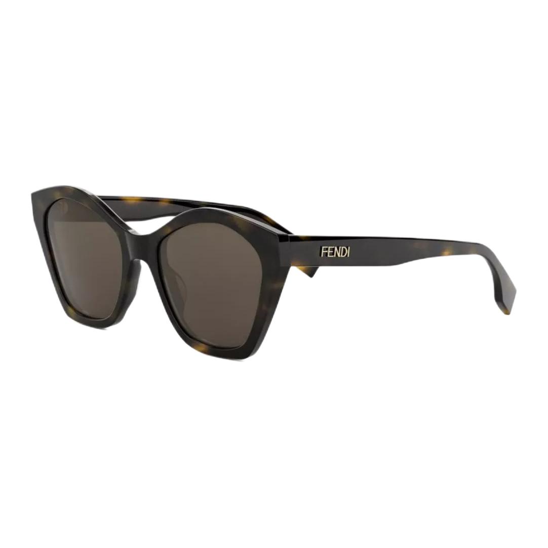Женские очки Fendi (светло-коричневые)
