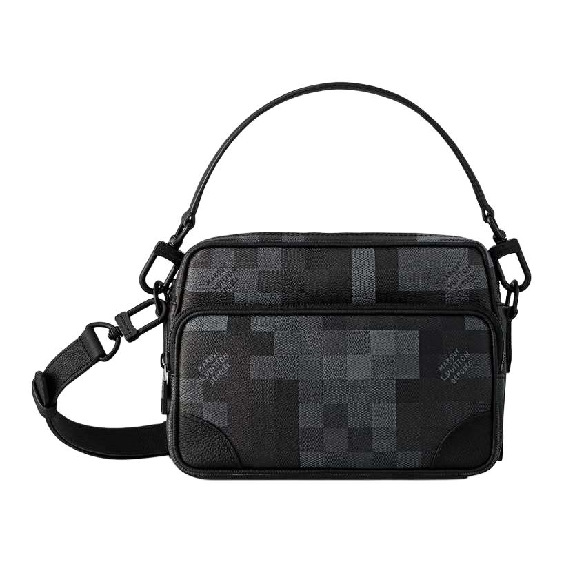 Мужская сумка Louis Vuitton LOUIS VUITTON Nil Damoflage Black (черно-серый)