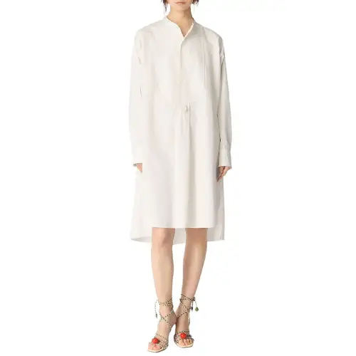 Bottega Veneta FW25 Long Sleeved Dress Women's White