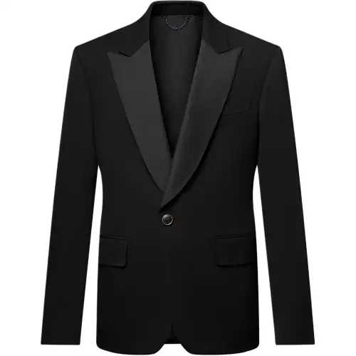Lv Single Breasted Tuxedo Jacket