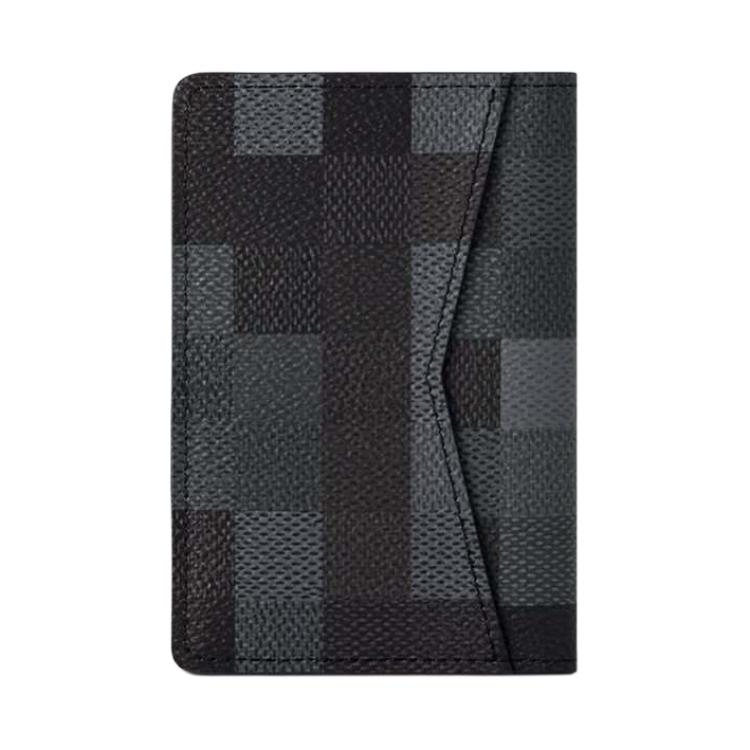 Мужской картхолдер Louis Vuitton Damoflage Black (черный) — фото 4