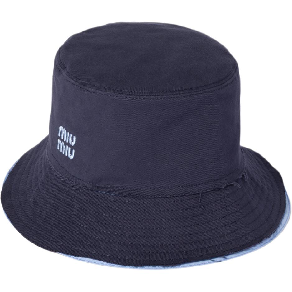 Женская панама MIU MIU Original Design (синяя)