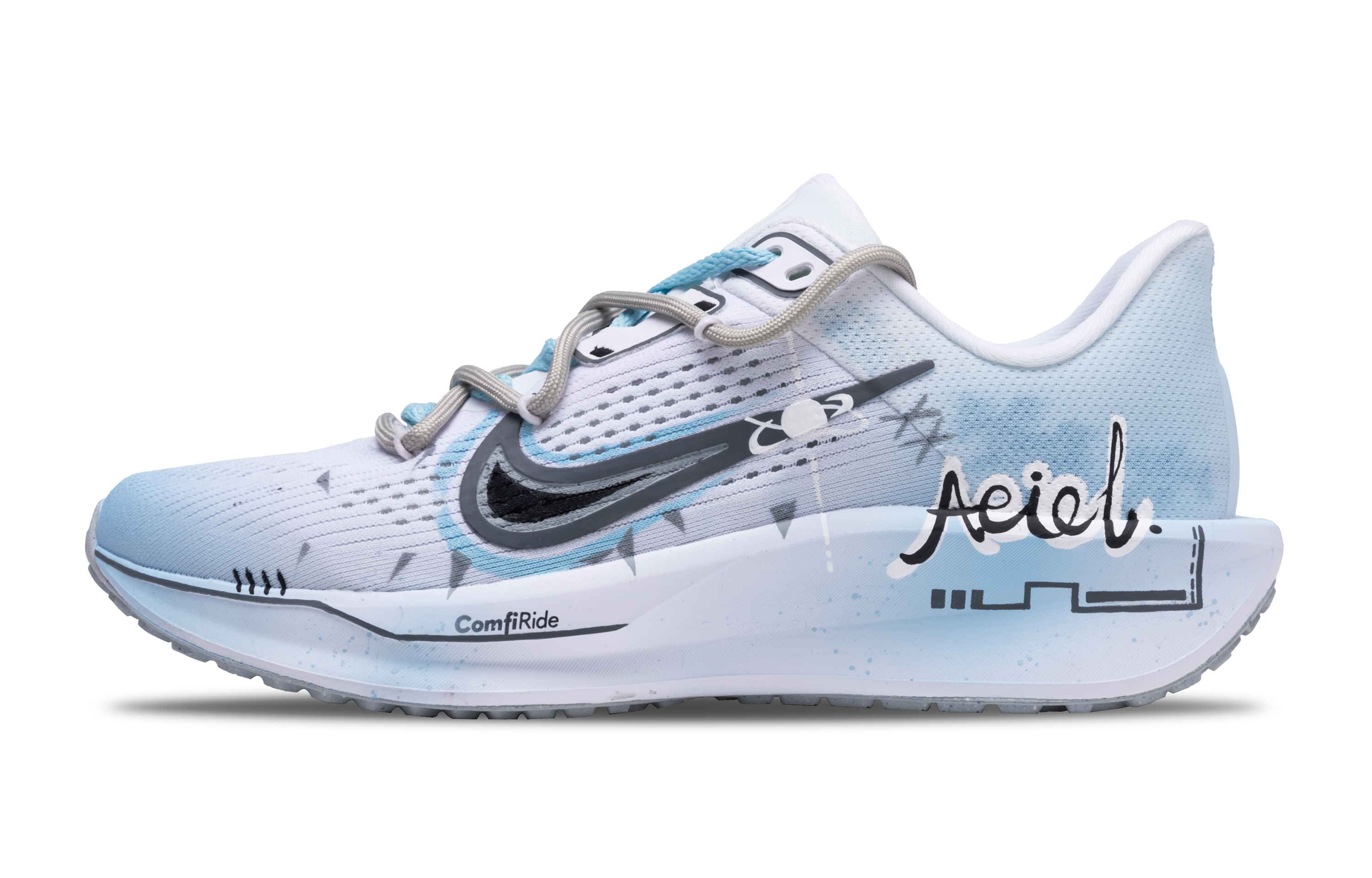 Nike Quest 6 Mesh Cushioning Slip Resistant Breathable Lightweight Low top Casual Sprint Running Shoes Unisex