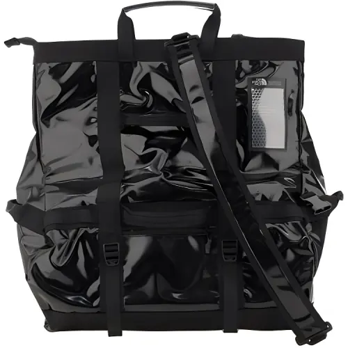 THE NORTH FACE 58L Travel Bag Outdoor Bag Recycled Fabric Black Unisex