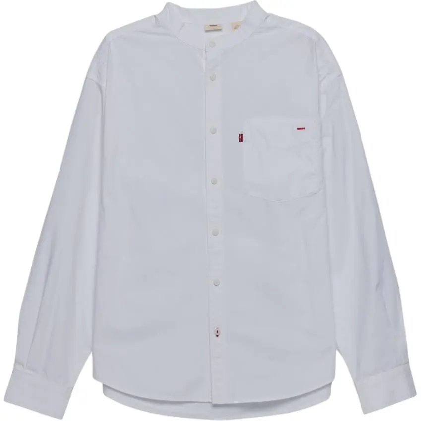 Levi's Shirts Men's White Stand Collar Moderate