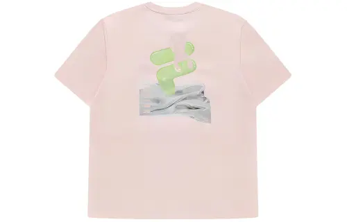 FILA FUSION T Shirt Unisex Rainbow Pink