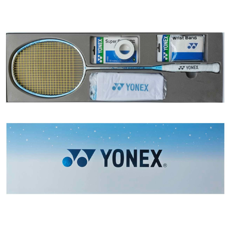 YONEX Gale Light NF FL Full Carbon Badminton Rackets Speed Type Enhanced Swing Speed Advanced Level White Pearl Blue