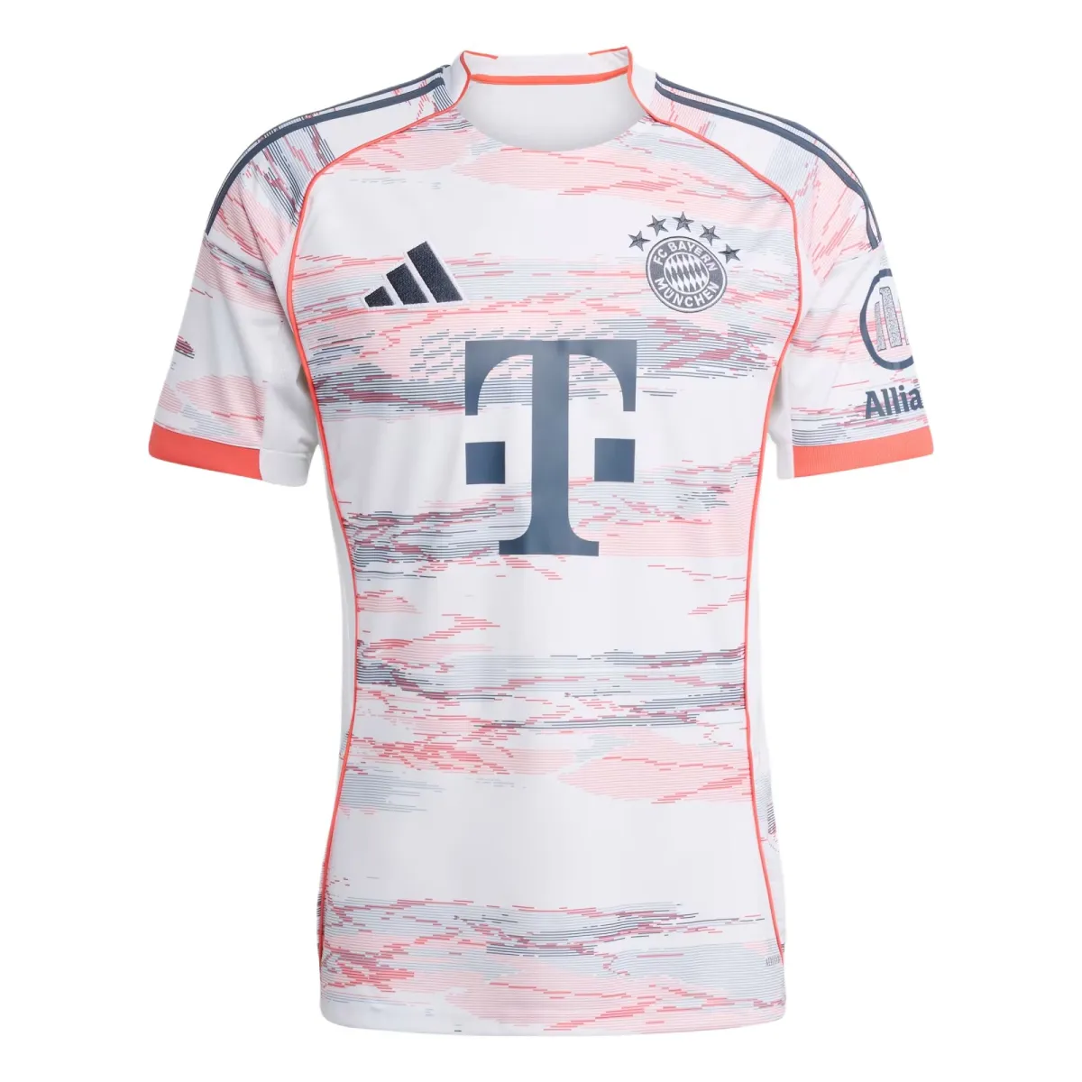 Adidas Bayern Munich Black 25/26 Away Soccer Jersey Fan Edition Men's White
