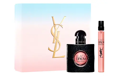 YSL, black perfume, set, coffee gift box with jasmine, 10 ml, 30 ml