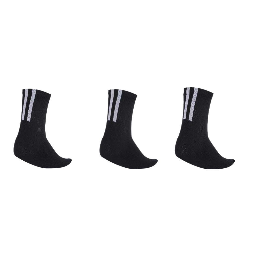 Adidas Originals Quarter 3 Back Stripes Socks 3 Pairs