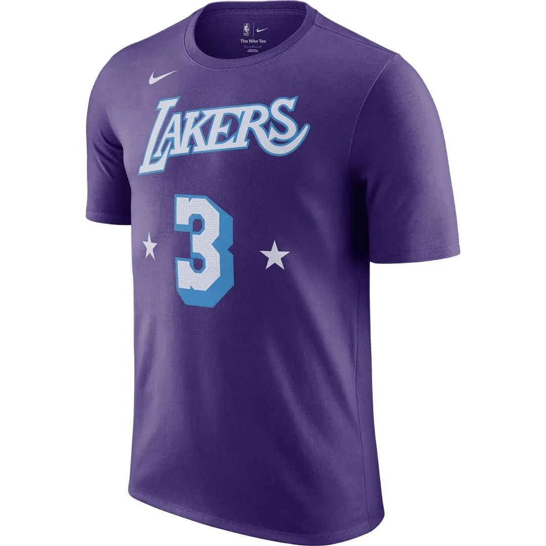 Nike x NBA Los Angeles Lakers T Shirt Unisex Dark Purple