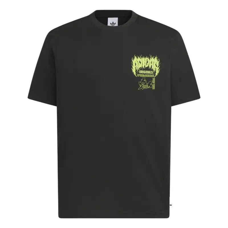 Adidas Originals Q12 DEATH T Shirt Men's Black