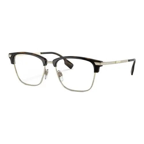 Burberry Plate And Metal Browline Eyeglass Frames Men's