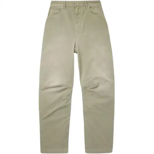 LOEWE Jeans Men's Light Green Wide Leg Pants