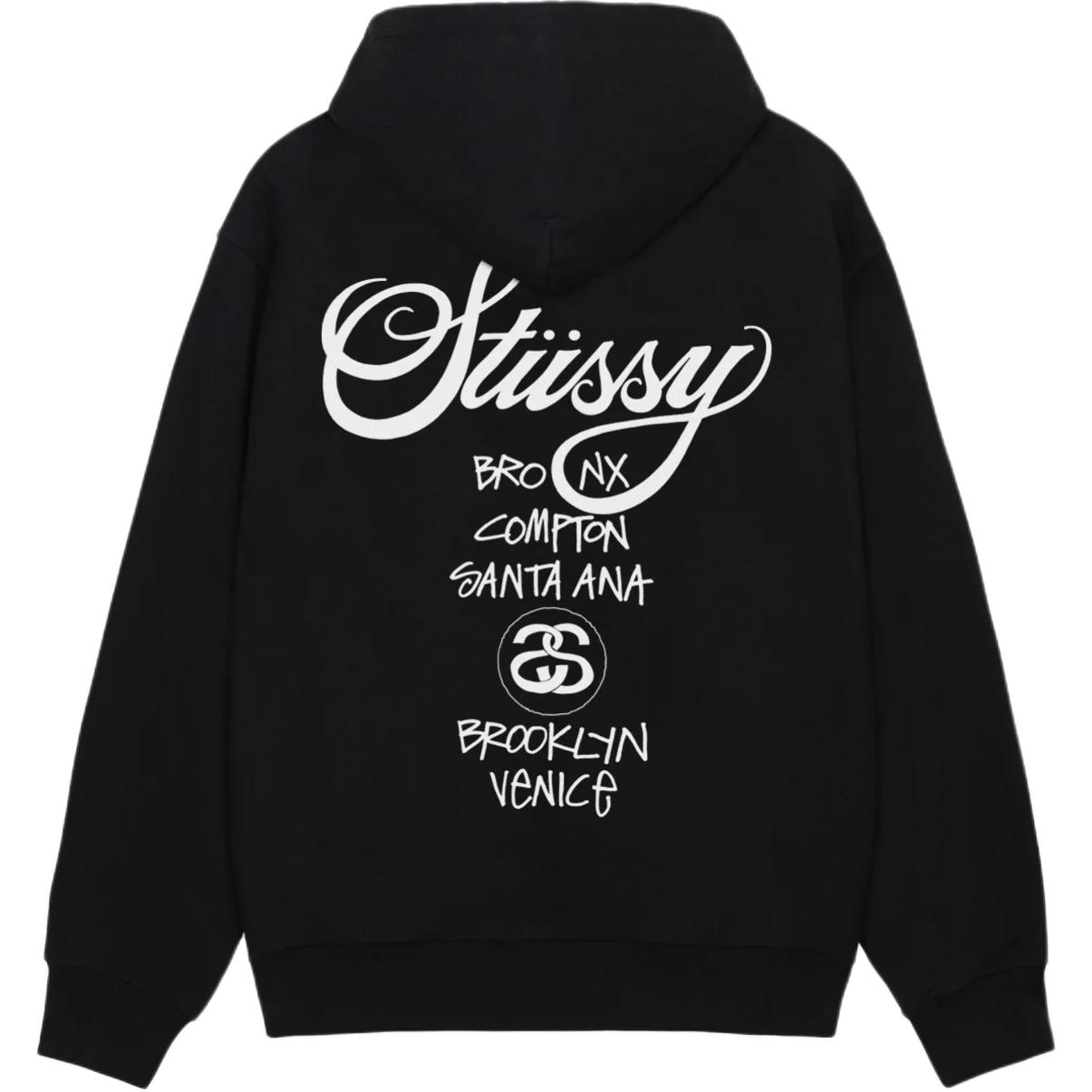 Худи Stussy World Tour (черное)