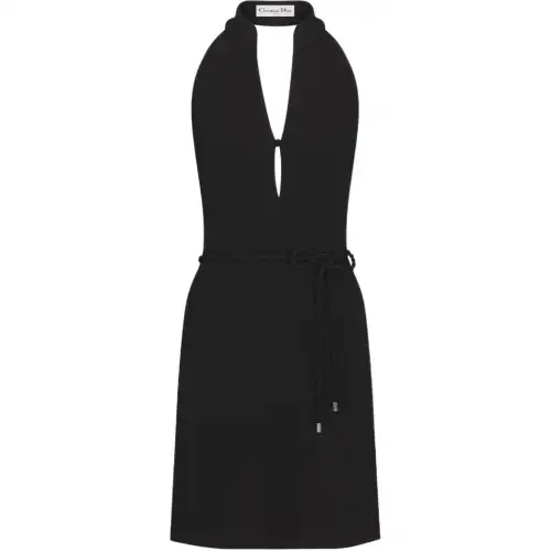 DIOR Sleeveless Dress Women's Black