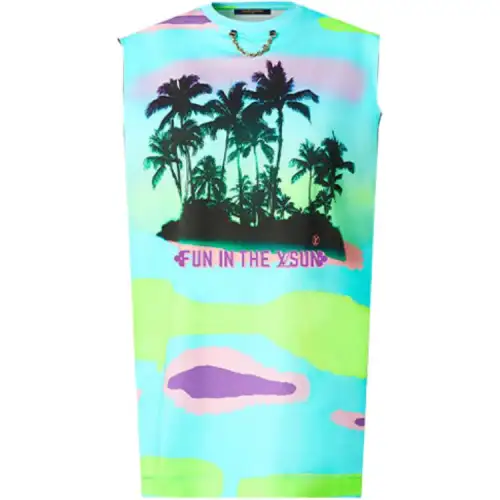 LOUIS VUITTON Sleeveless Dress Women's Multicolor