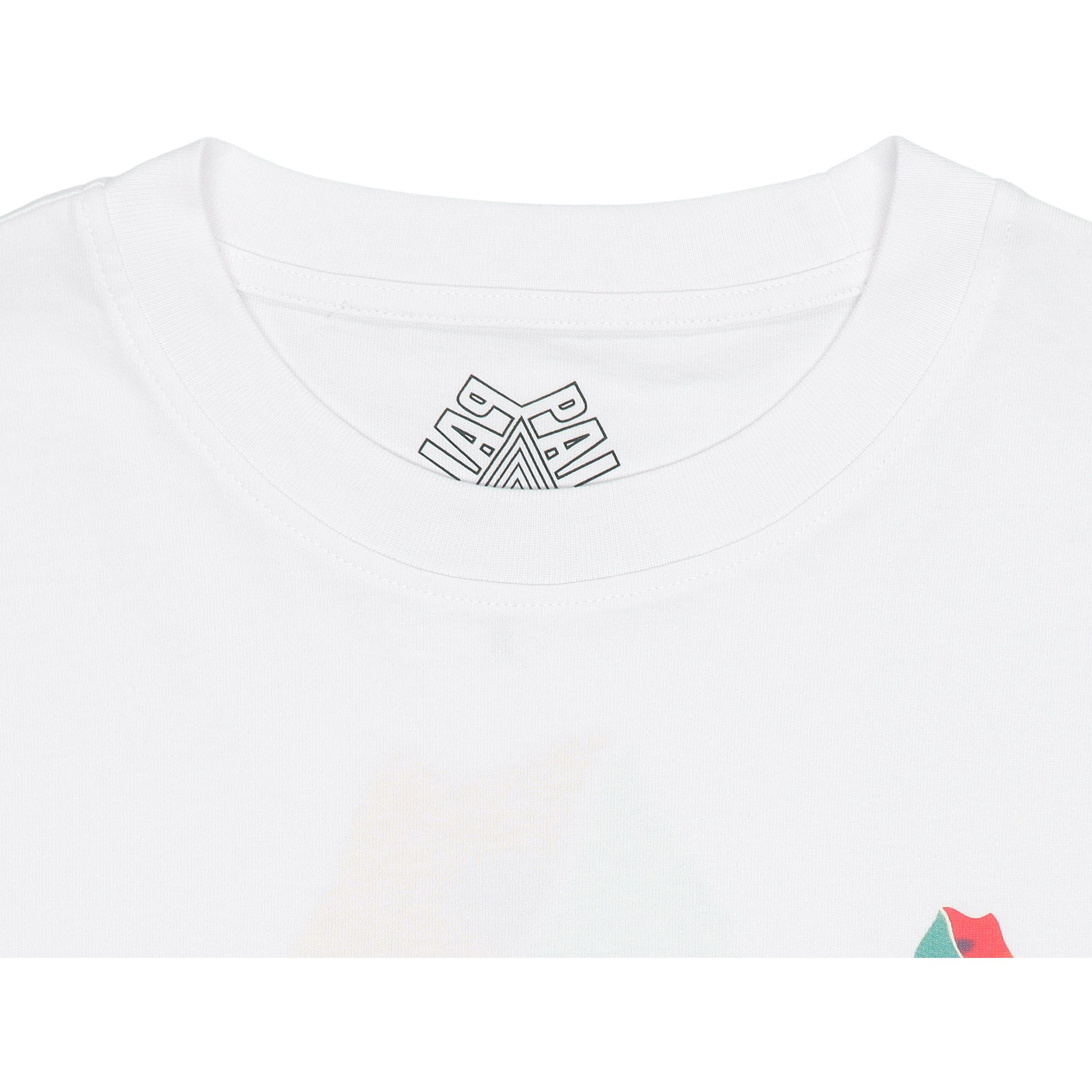 Футболка Palace SS22 Tri-visions T-shirt White T (белая) — Белый — фото 5