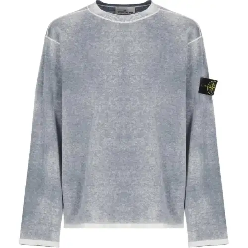 STONE ISLAND Logo Patch Crewneck Jumper