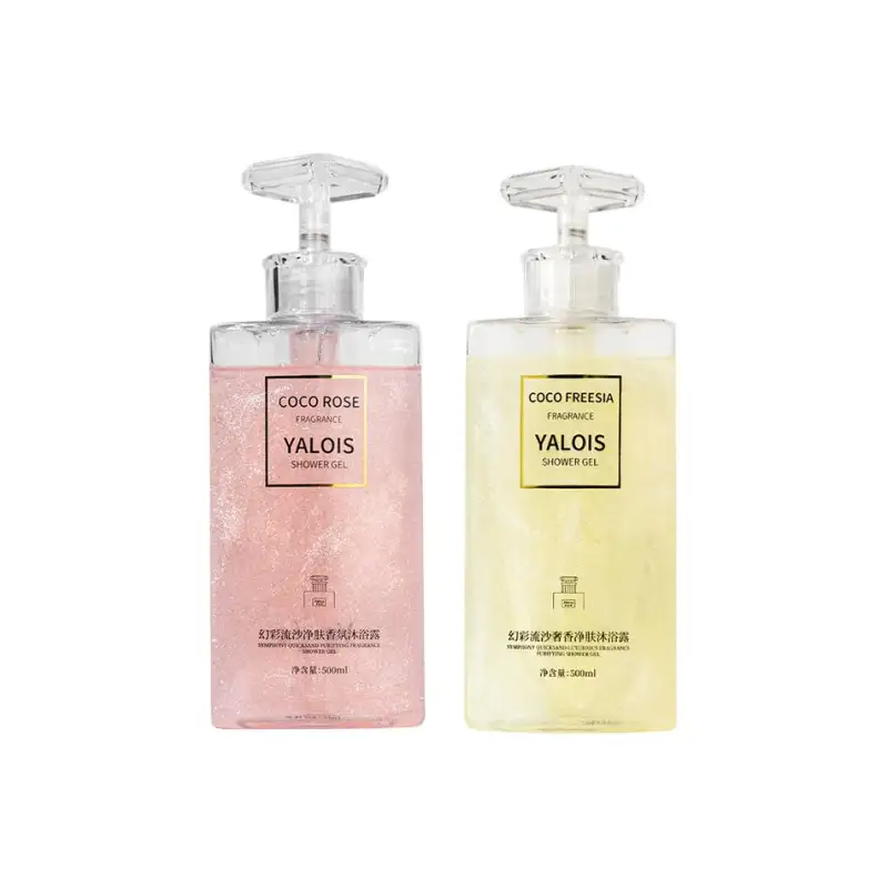 Set, moisturizing shower gel, demi-season nutritious refreshing perfume strongly flavoured for men and women, long-term effect, anti-acne, 500 ml