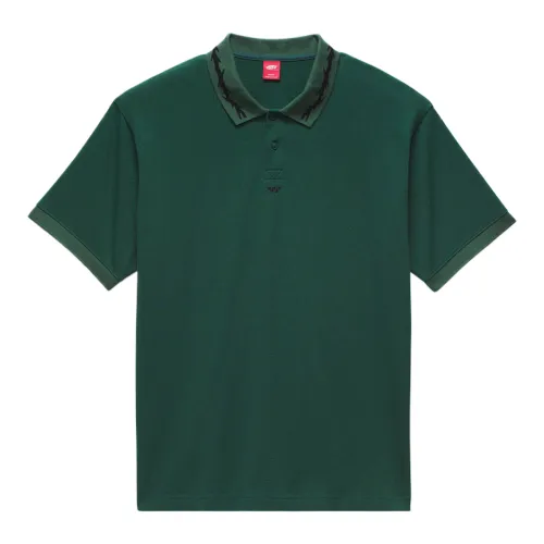 Vans Polo Shirts Men's Green Polo Collar Moderate Straight Fit