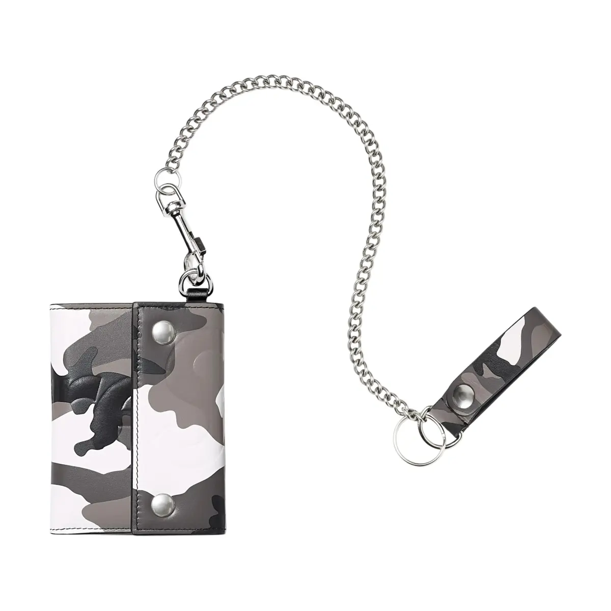 Supreme Calfskin Wallet Unisex Snow Camouflage