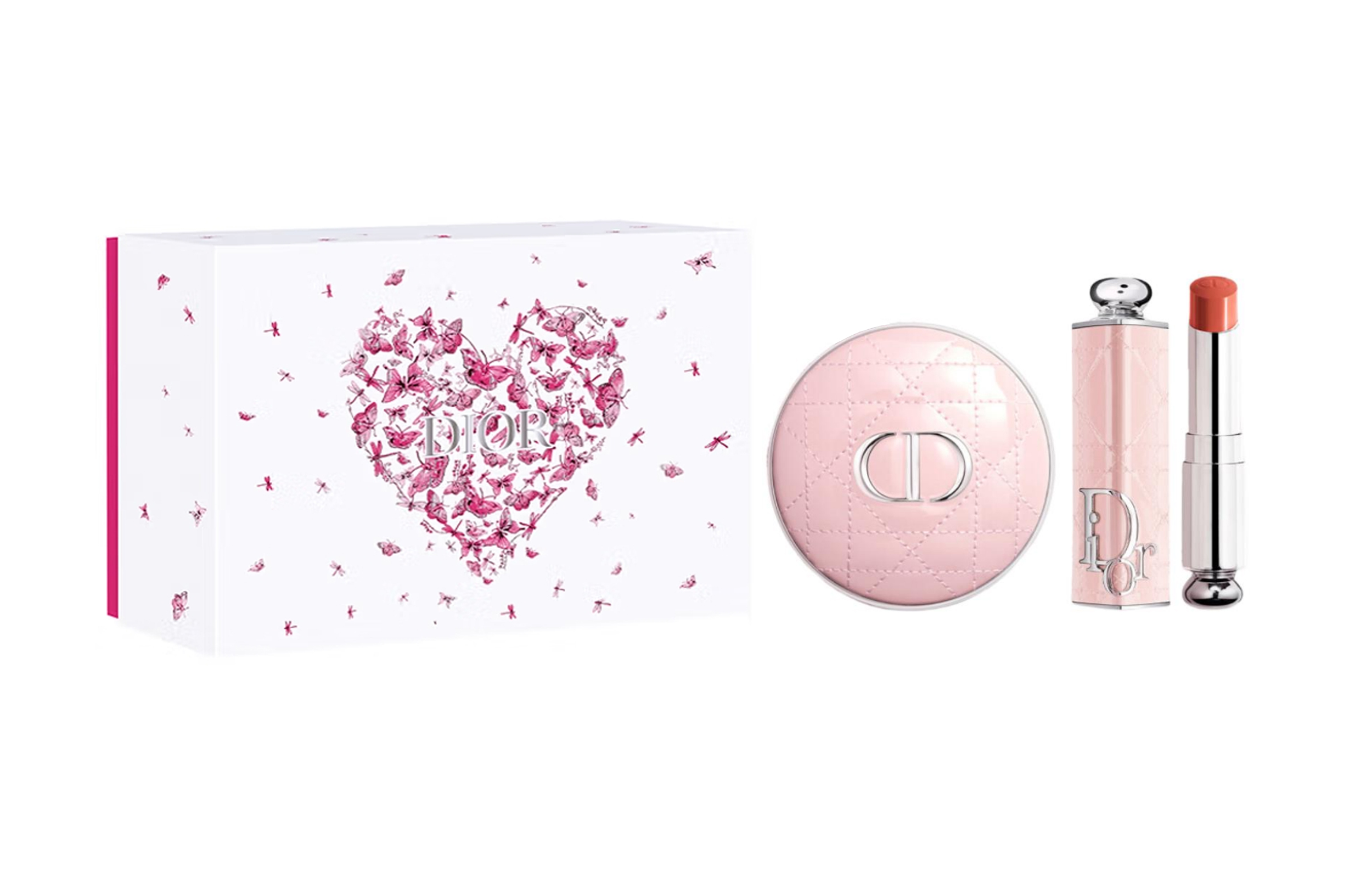 Кушон Dior 520 Limited Set (розовый)