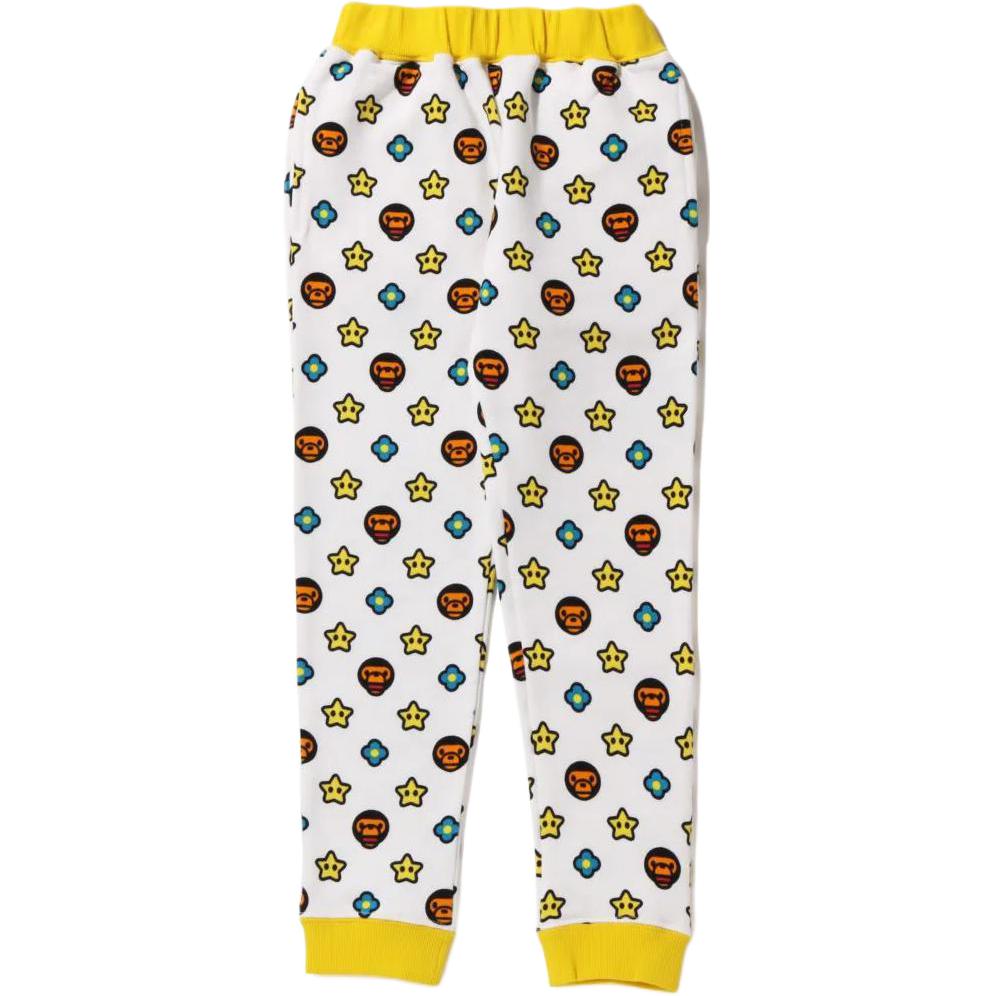 Детские штаны A BATHING APE Kids Loungewear (белые)