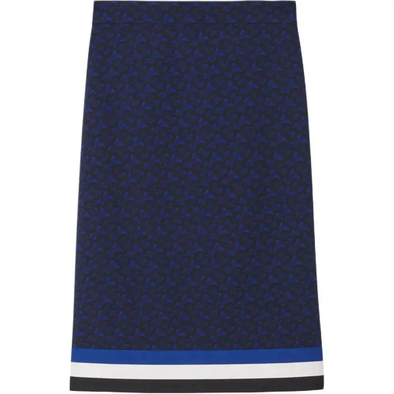 Burberry Casual Long Skirts Women's Blue Moderate Mid Length Other