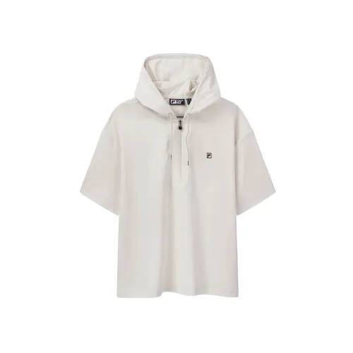FILA T Shirts Men's Gray Birch Hooded Moderate Straight Fit