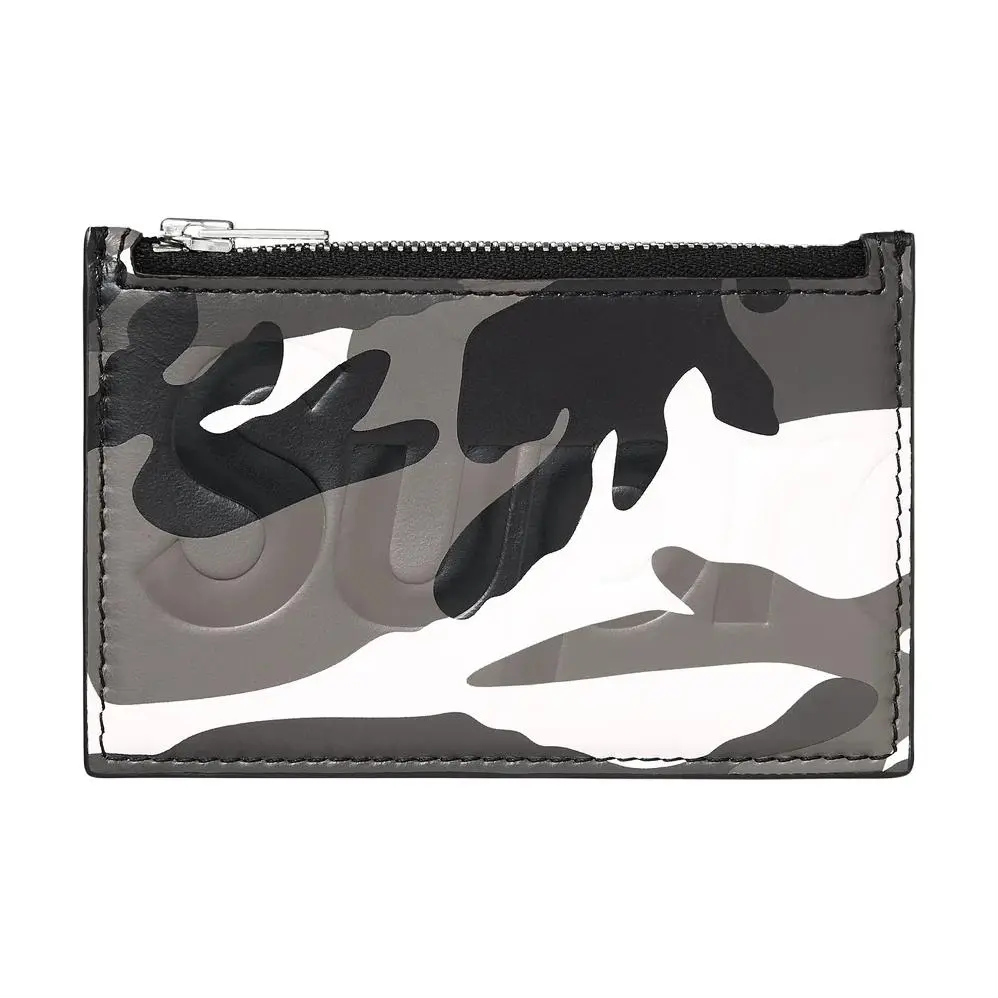 Supreme Leather Card Holder Unisex Snow Camouflage