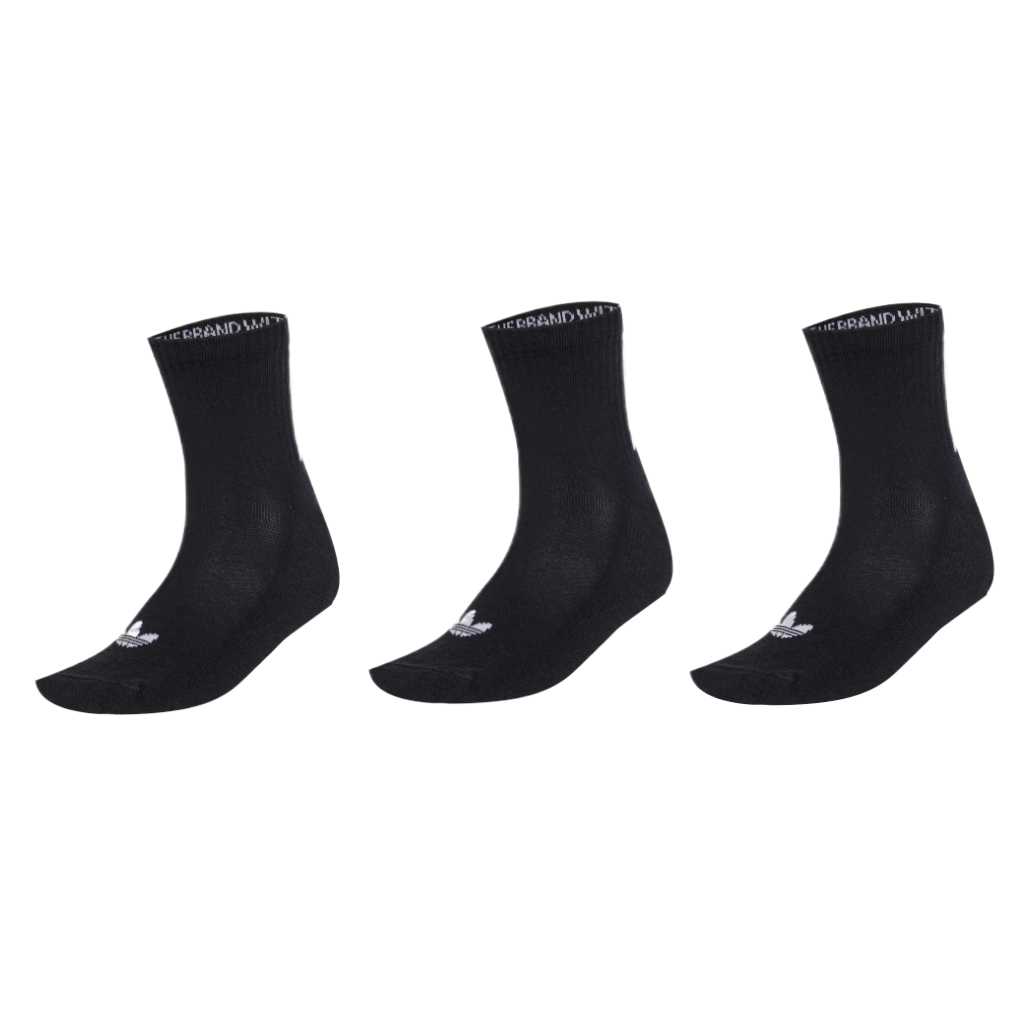 Adidas Originals Quarter 3 Back Stripes Socks 3 Pairs