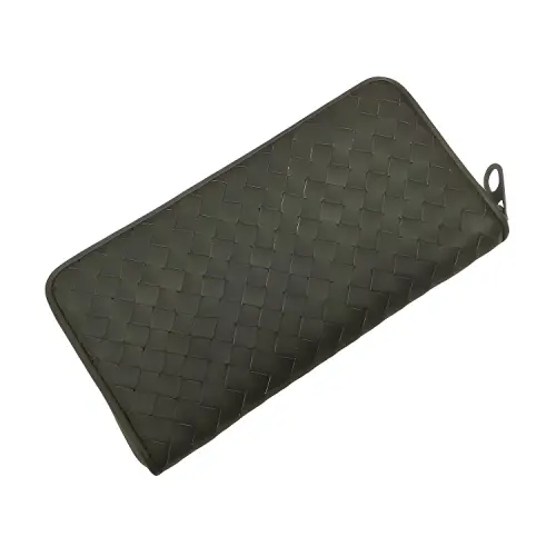 Bottega Veneta Calfskin Wallet Men's Army Green