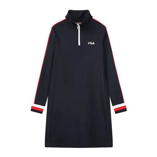 FILA Long Sleeved Dress Women's Navy Blue