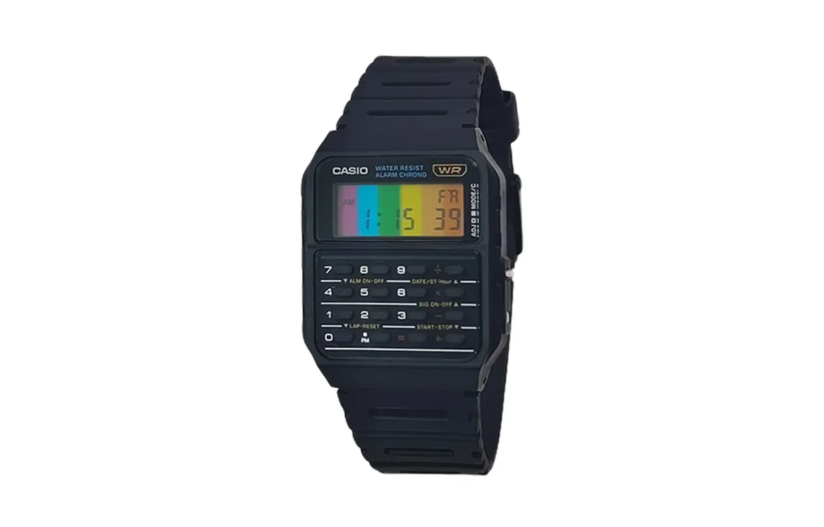CASIO Custom Collection Quartz Movement Resin Strap Watch Men's Watches Black Dial